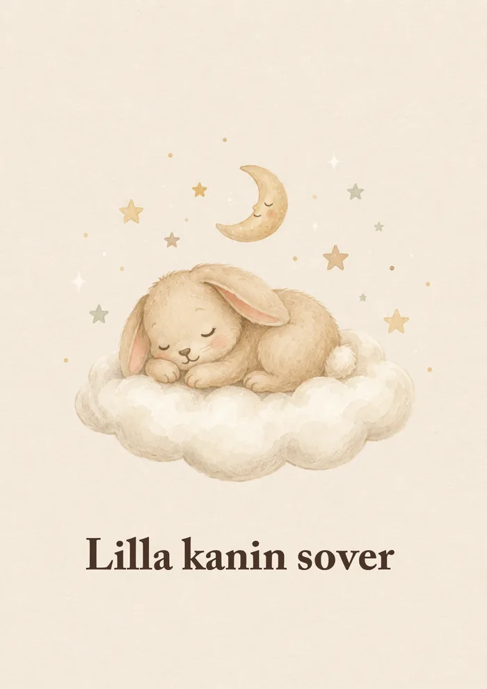 Poster Lilla kanin sover