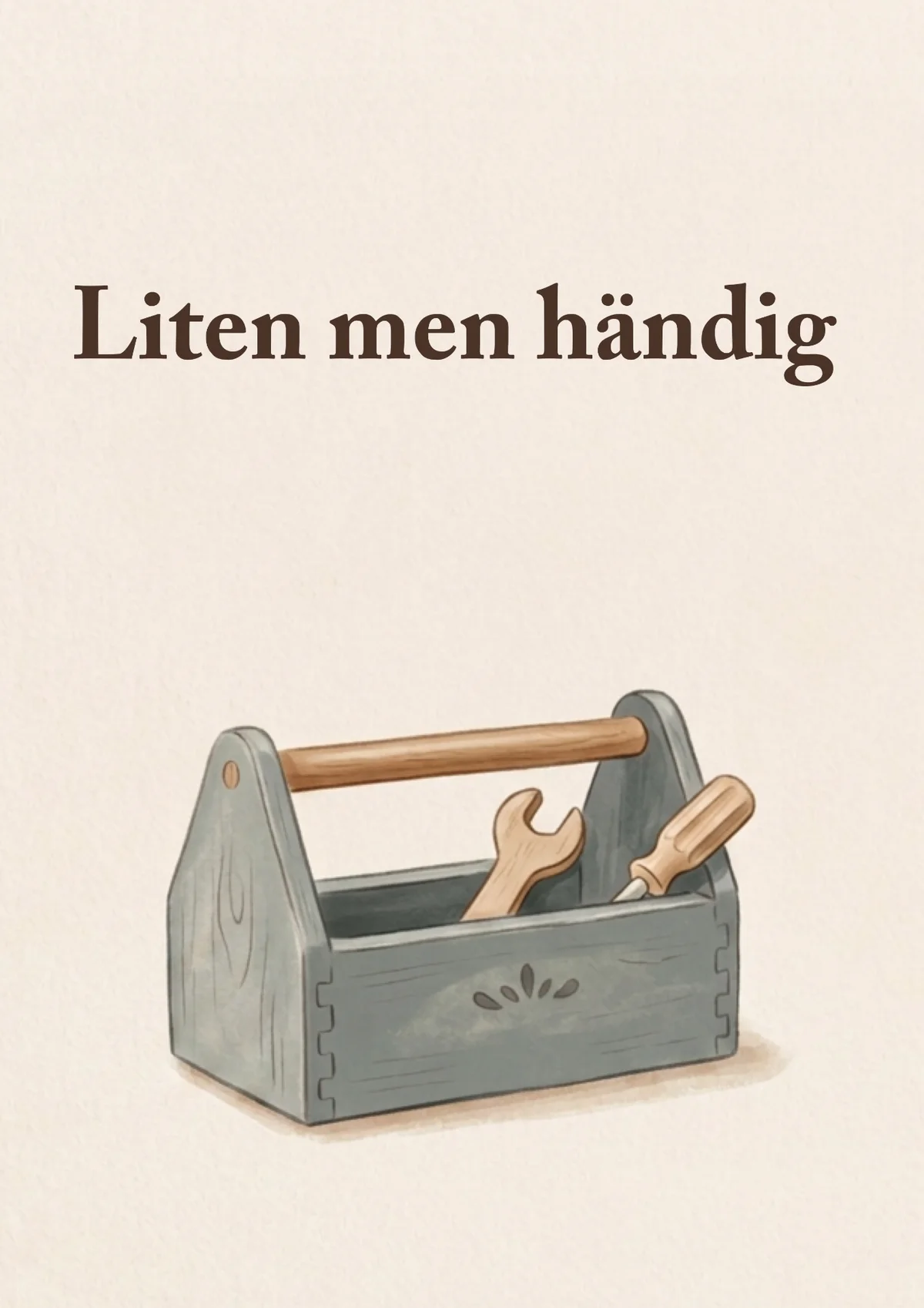 Poster Liten men händig (A4)