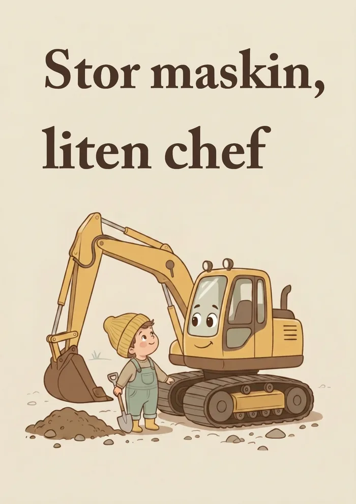 Poster Stor maskin, liten chef